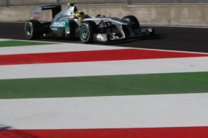 Formel 1 Monza- Nico Rosberg wurde in der ersten Schikane in einen Unfall verwicklet und schied aus