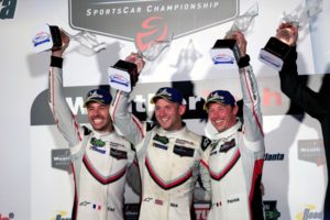 Porsche GT Team (911): Frederic Makowiecki, Nick Tandy, Patrick Pilet (l-r) © Porsche Motorsport