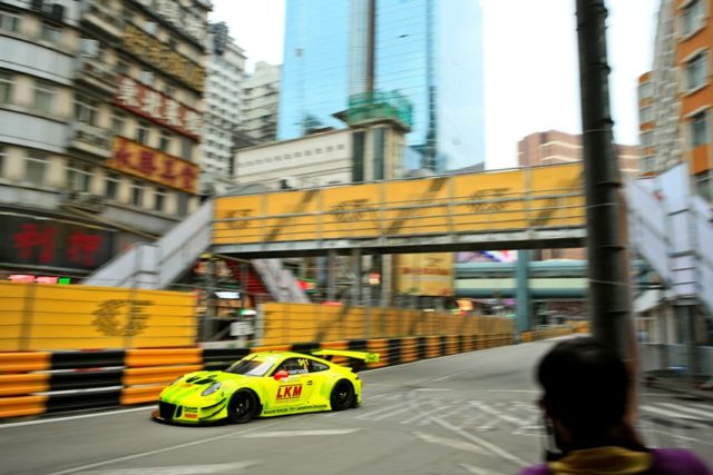 Porsche 911 GT3 R, Manthey-Racing (911), Laurens Vanthoor (B), Macau 2018 © Porsche Motorsport
